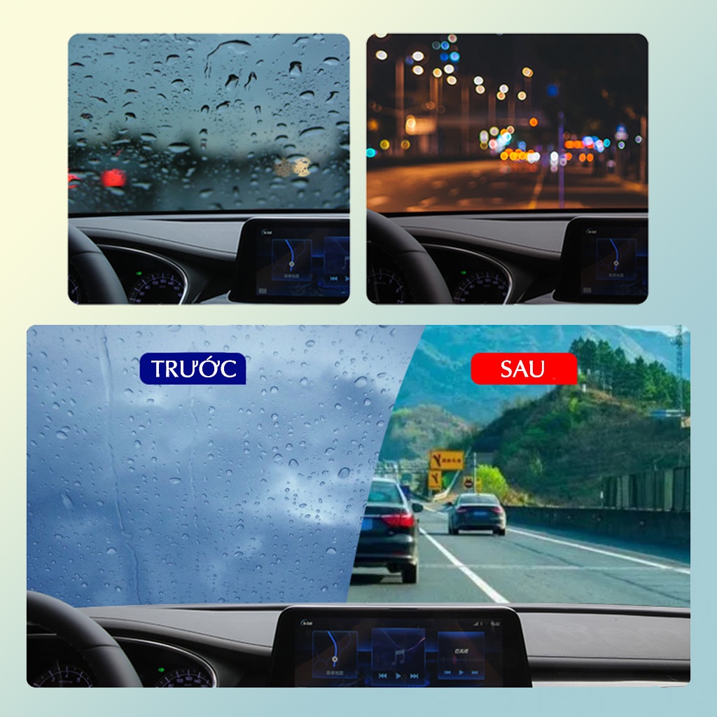 Chai xịt phủ nano chống thấm nước trên kính ô tô xe hơi 200-320ml