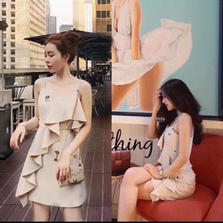 Váy 2 dây đính đá hàng ord qc