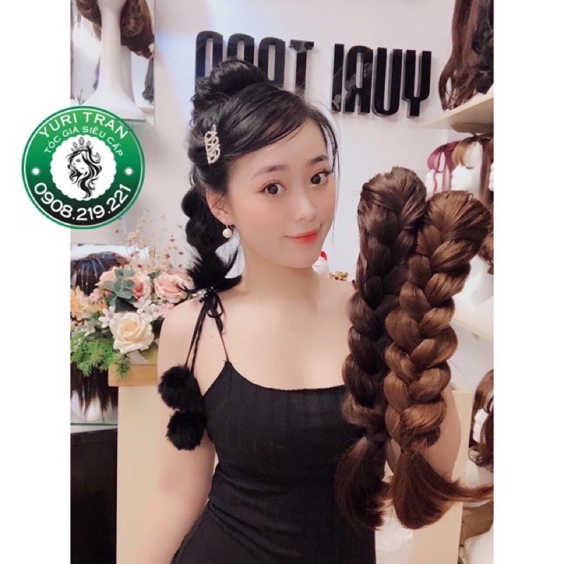 Tóc ngoặm con rít dài 45cm 🥰 freeship 50k🥰 tóc ngoặm độc quyền- hình thạt