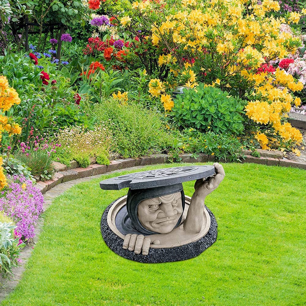 Chi Tiết Trang Trí Sân Vườn Hình Ngôi Nhà Nhiều Màu Sắc