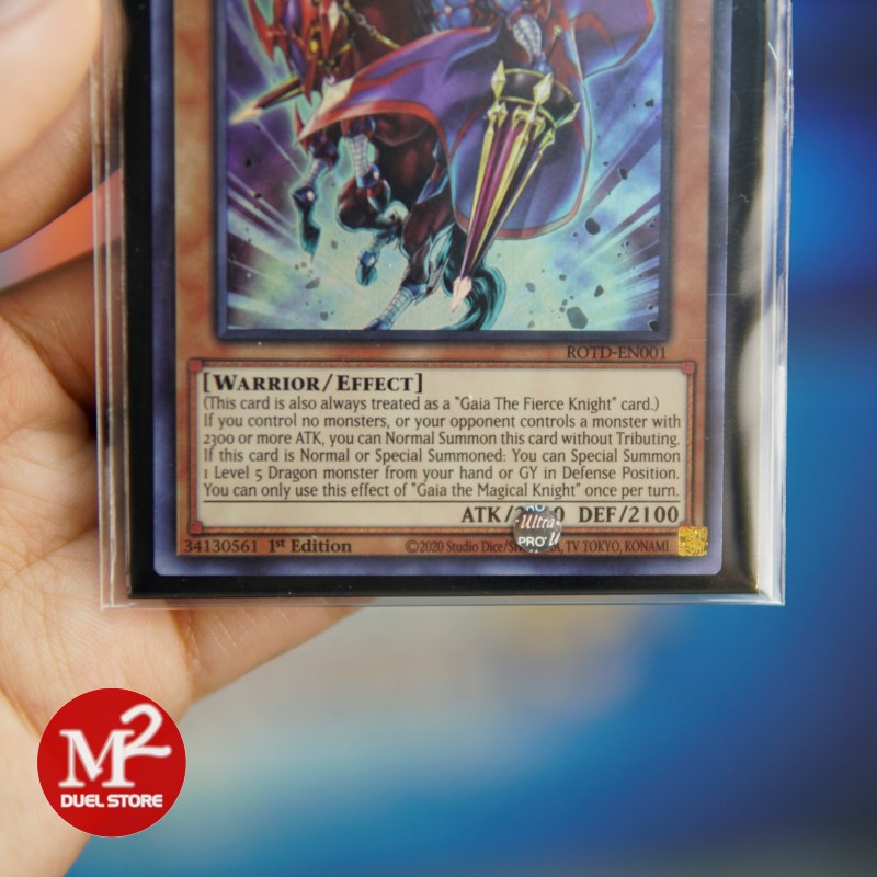 Lá bài Yugioh ROTD-EN001 Gaia the Magical Knight - Super Rare - Đóng gói theo tiêu chuẩn M2SCCQ-Lite