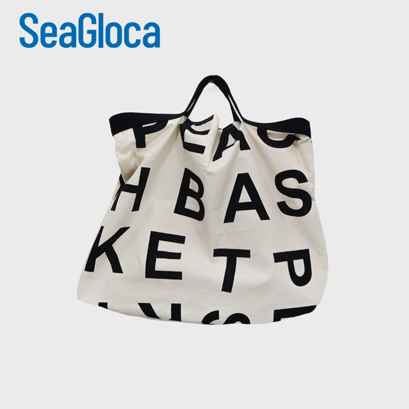 Túi tote Seagloca chất liệu canvas cỡ lớn phù hợp mua sắm