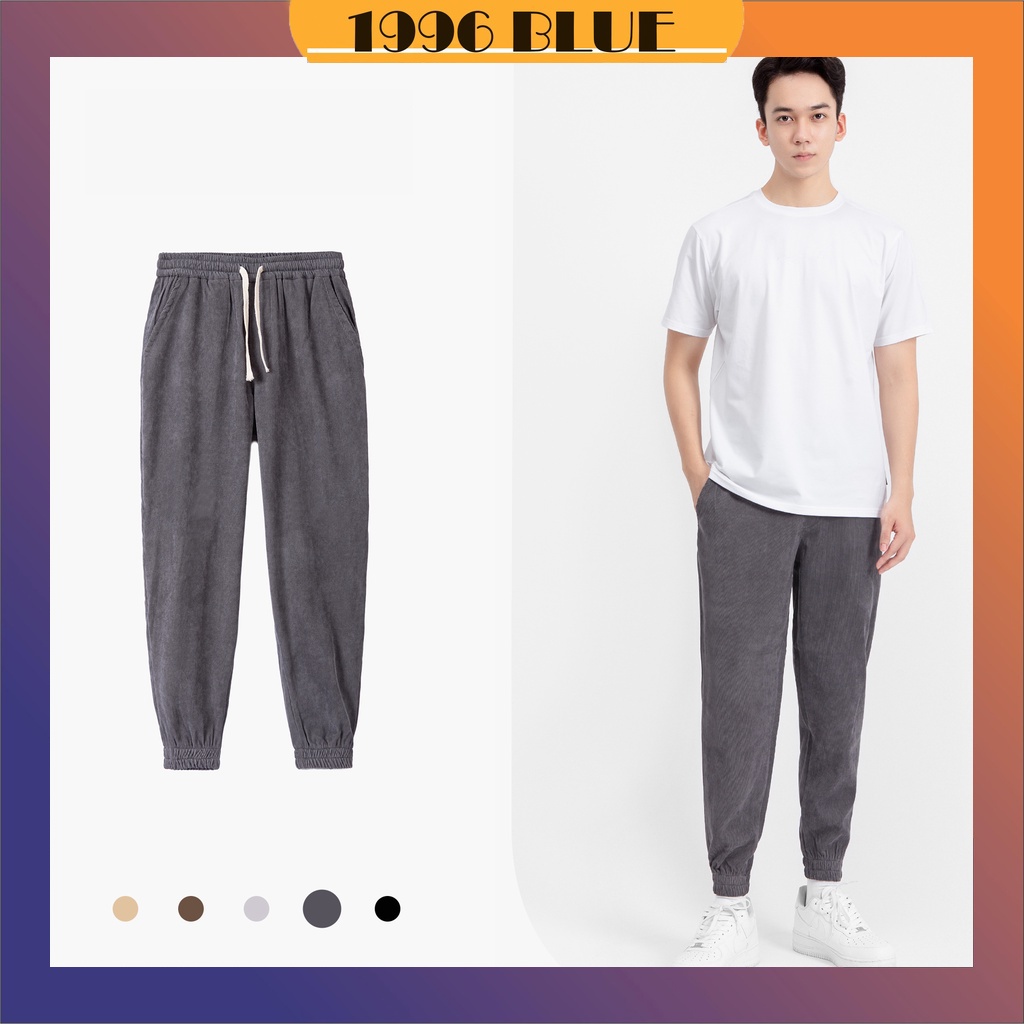 Quần Jogger chất nhung tăm dày dặn trẻ trung, quần thể thao nam mẫu mới 2022