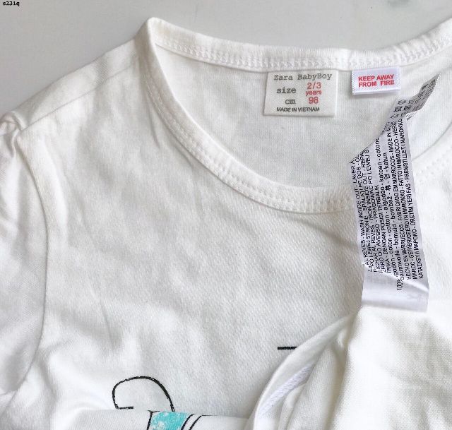 Áo thun gấu bé tra