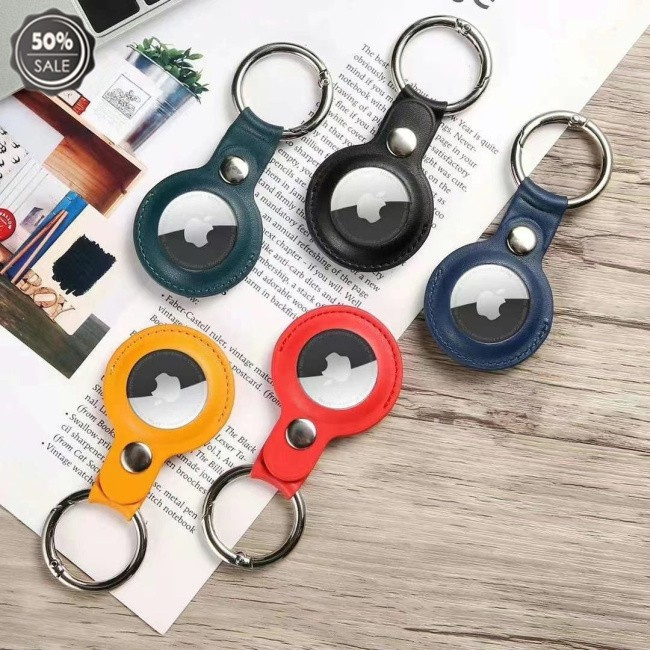 Vỏ Bảo Vệ Hộp Sạc Tai Nghe Airpods Bằng Da Kèm Móc Khóa Chống Thất Lạc Tiện Dụng | BigBuy360 - bigbuy360.vn