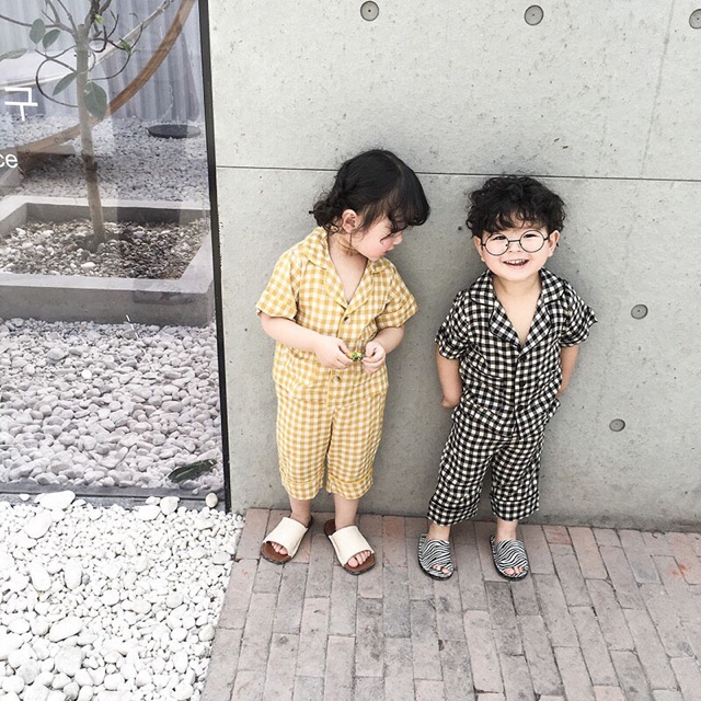 Bộ pijama kẻ cảo ngocyen