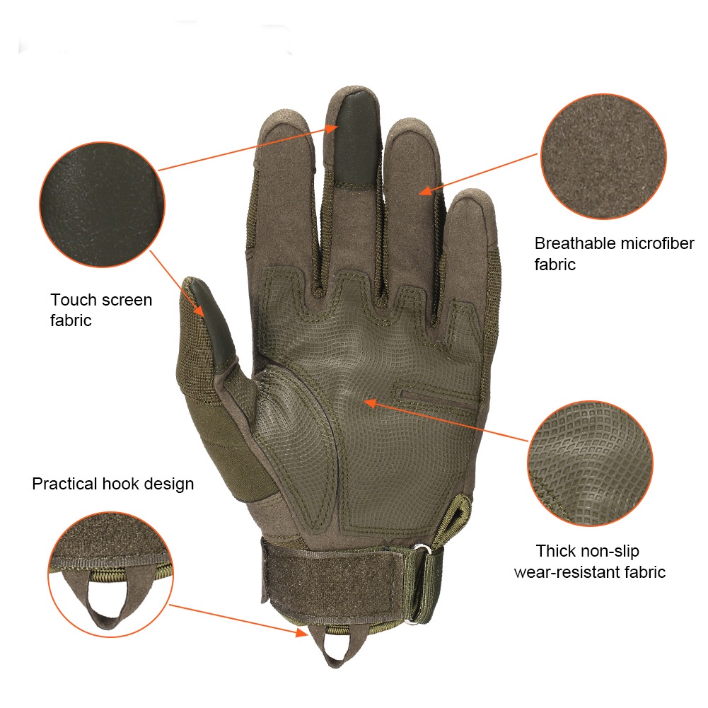 Găng Tay Đi Xe Máy Bằng Sợi Carbon Ốp