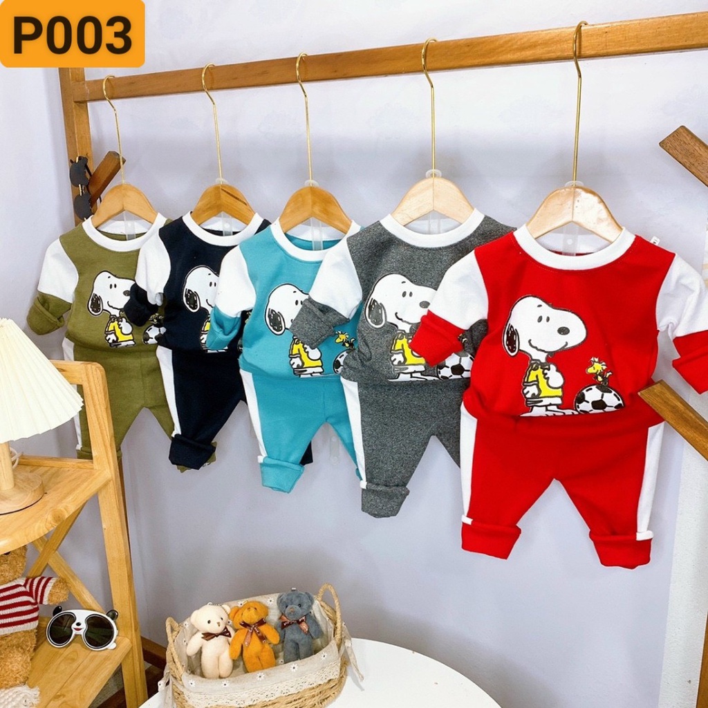 [P001]COMBO 5 BỘ QUẦN ÁO BÉ TRAI 8-18KG
