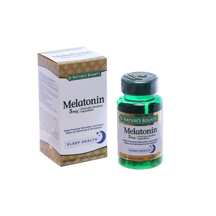 ĐIỀU HOÀ GIẤC NGỦ MELATONIN NATURE’S BOUNTY của Mỹ