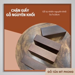 Cục gỗ chặn giấy 5x7x18 cm | Cục gỗ ủi đồ xịn giá xưởng | Cục gỗ phủ bóng | Cục gỗ làm đồ decor 5cm, 7cm