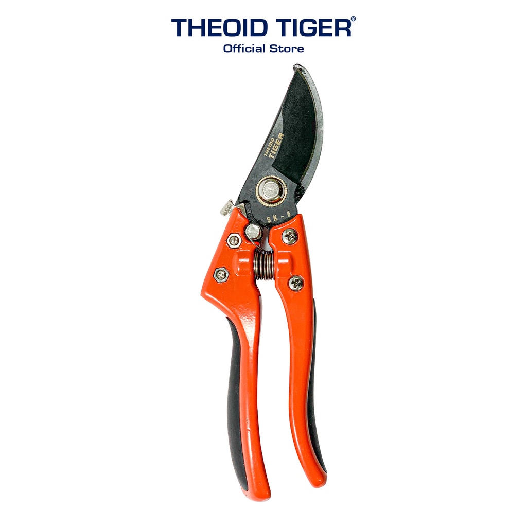 [Mã BMBAU50 giảm 10% đơn 99K] Theoid Tiger Kéo cắt cành cây thép SK-5 Tỉa cành tạo tán làm vườn lưỡi thép đen