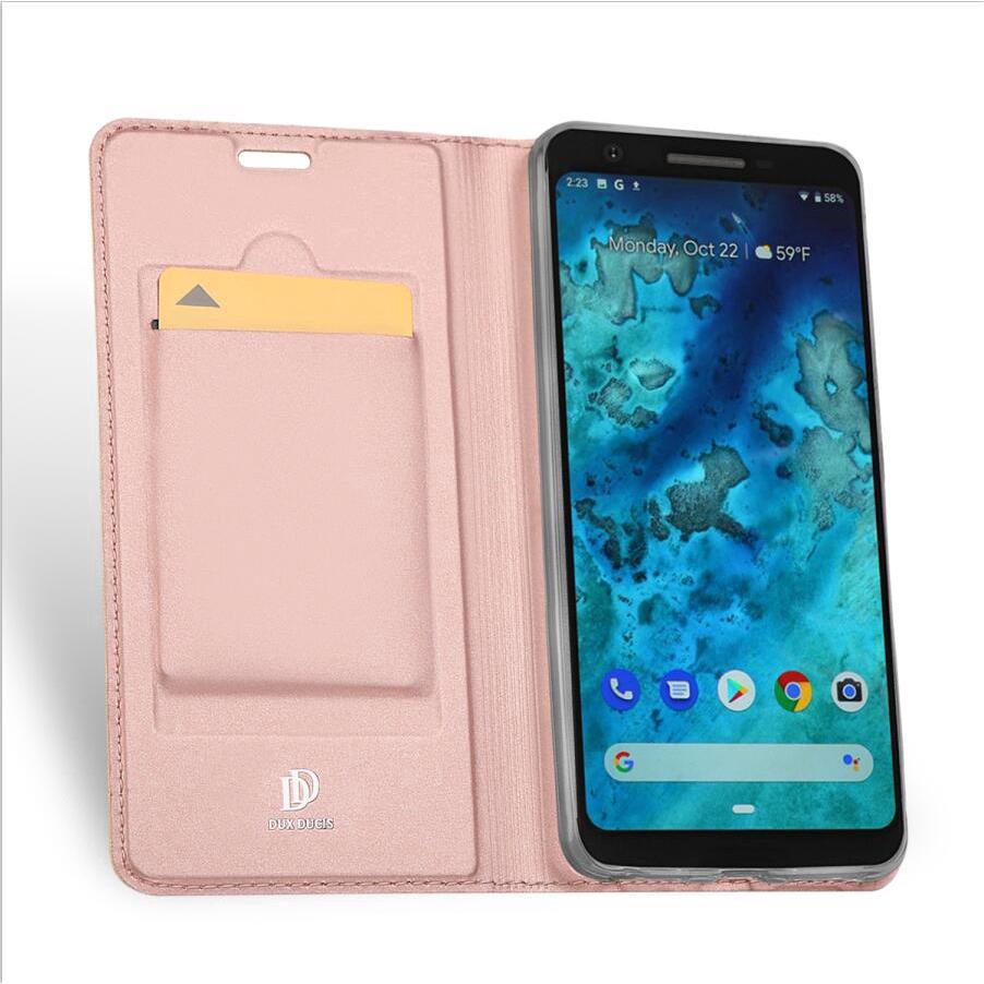 Google Pixel 3A XL LEATHER DUX DUCIS Standable Flip Case Cover