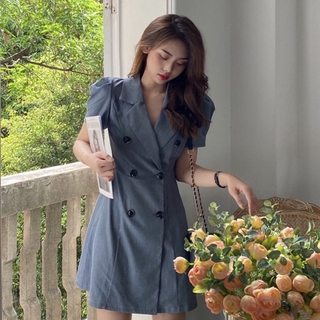 Đầm nữ tay ngắn kiểu dáng thời trang thanh lịch váy