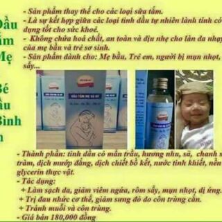 Dầu tắm hữu cơ  mẹ và bé cầu bình an