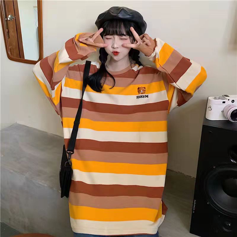 Áo hoodie dáng rộng thêu hình gấu phong cách Hàn Quốc | BigBuy360 - bigbuy360.vn