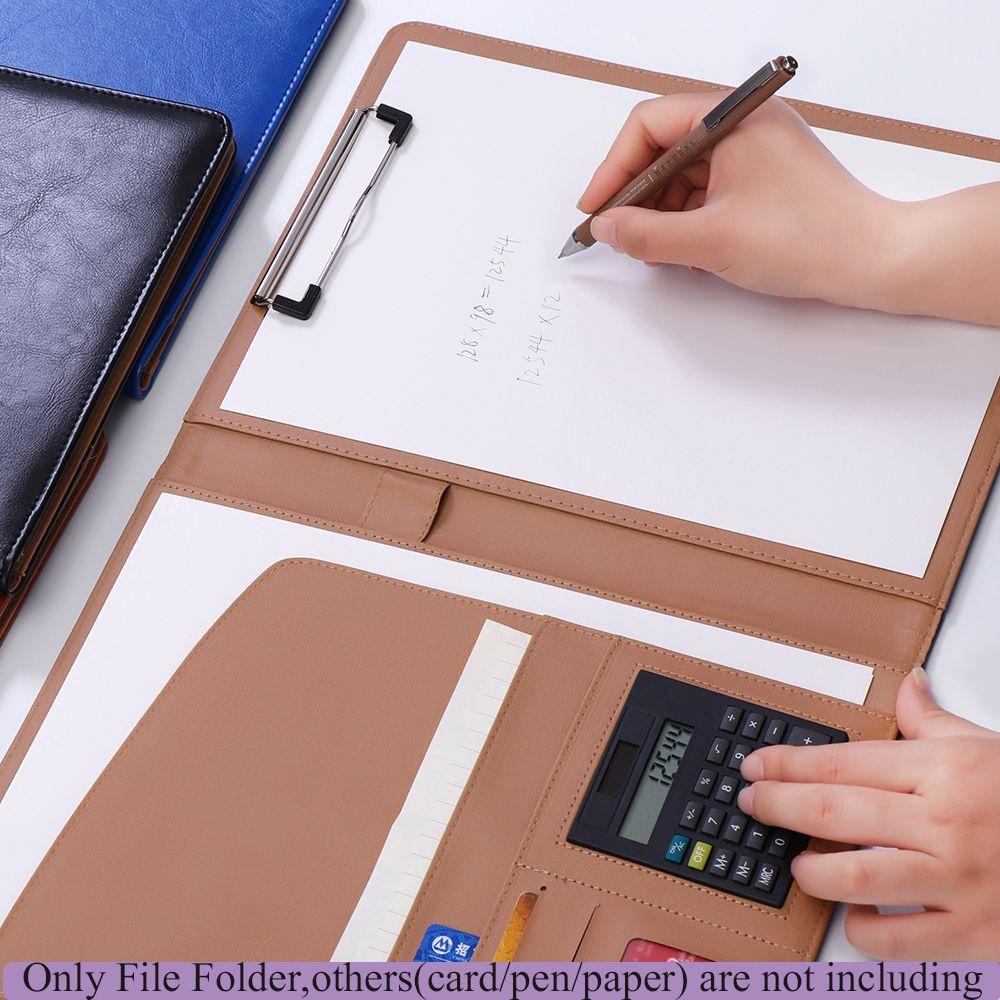 CHOOKEY Túi Da Đựng Tài Liệu / Giấy Tờ Văn Phòng Tiện Lợi Giá Đỡ