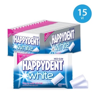 Hộp 15 Vỉ Singum Happydent White