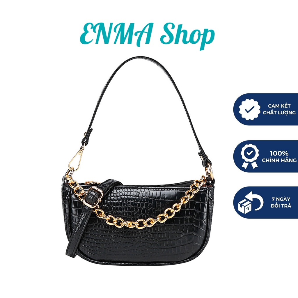 Túi xách nữ đeo vai dây xích sành điệu, túi đeo chéo nữ đi chơi phong cách ulzzang DC300 - ENMA Shop