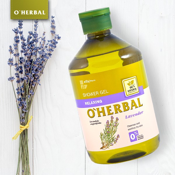 Sữa tắm dưỡng da O'herbal chiết xuất Lavender 500ml - BioTopcare Official