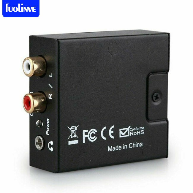 fo Audio Converter Digital Fiber Coaxial to Left and Right Channel 3.5mm Audio Analog Converter