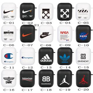 Vỏ bảo vệ hộp sạc tai nghe Airpods 1 2 Apple hình chú chó snoopy/NASA/Air Jordan/Nike/Off White