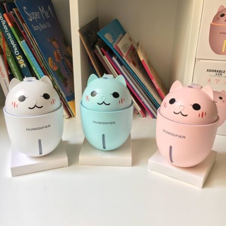 Máy phun sương mini, máy xông tinh dầu hình thú Humidifier (tặng đèn led + quạt cổng USB)