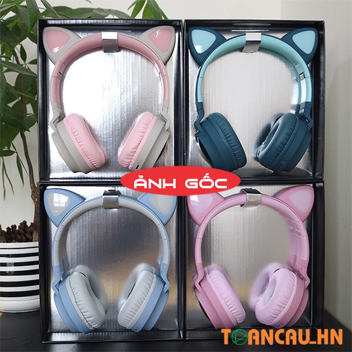 Tai nghe bluetooth Cat Ear BT028C - Tai Mèo Âm thanh Cực đỉnh, thiết kế cá tính BT028C | BigBuy360 - bigbuy360.vn