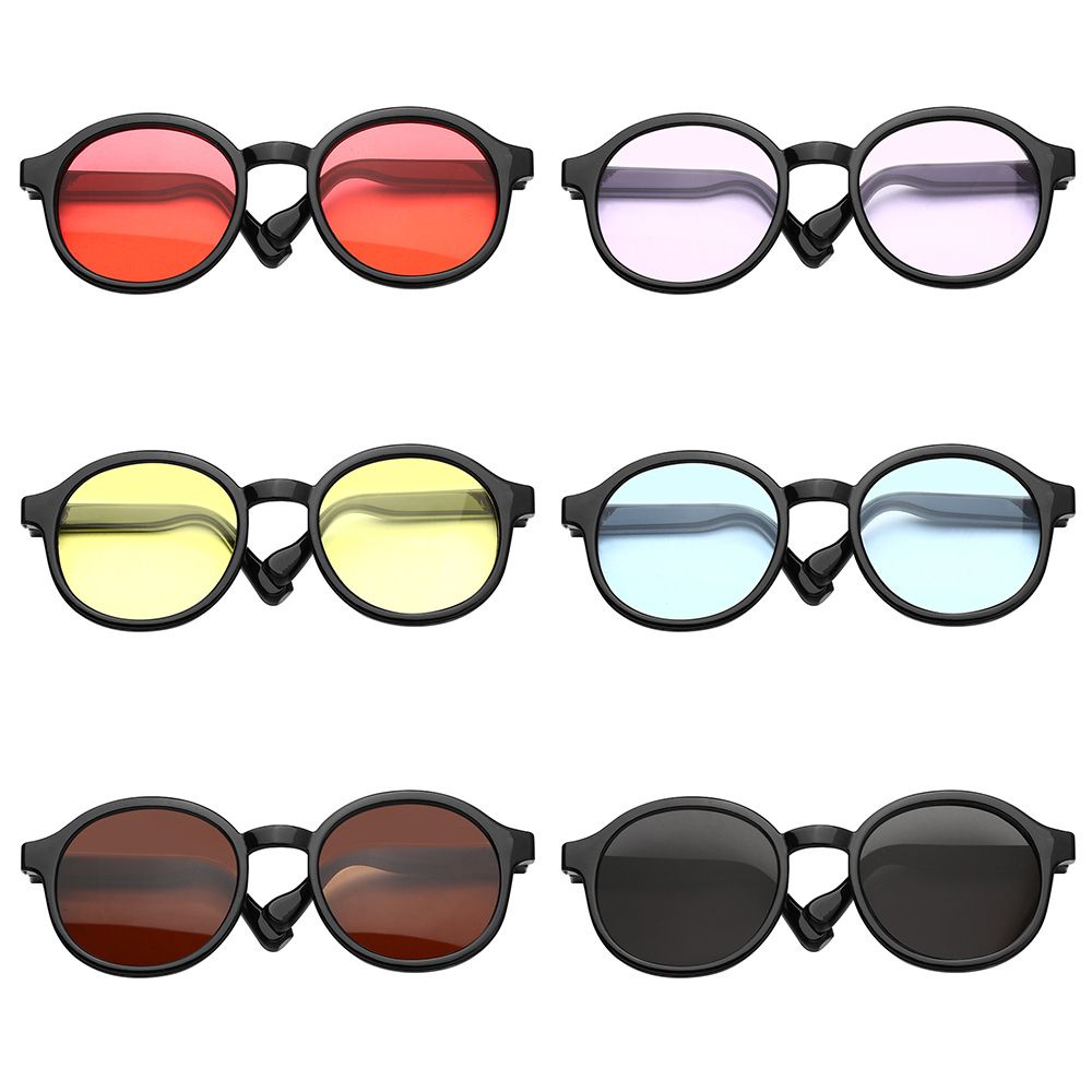 Mắt kính gọng tròn nhiều màu tùy chọn thời trang cho búp bê nhồi bông Blythe