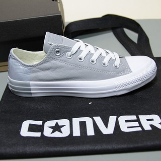 Giày Converse thấp cổ da xám CTDX05
