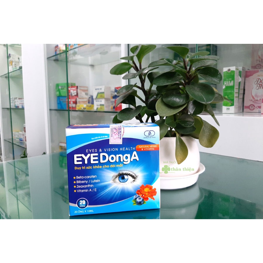 Eye DongA- Hỗ trợ duy trì sức khỏe cho đôi mắt, tăng cường thị lực và hỗ trợ giảm mỏi mắt, mờ mắt ( Hộp 20 ống)
