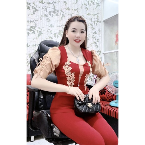 Sét bộ thun thêu ren rất đẹp có size đến 65kg.tch24