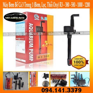 Máy Bơm Bể Cá 3 Trong 1 (Bơm, Lọc, Thổi Oxy):R3 – 380 - 580 - 1000 - 1200