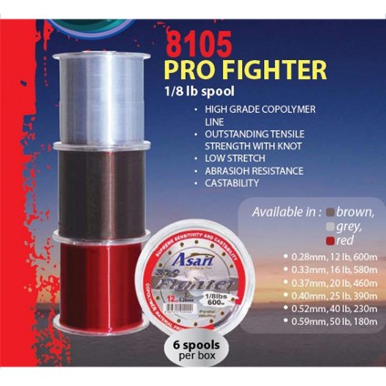 DÂY CÂU CÁ NYLON ASARI PRO FIGHTER