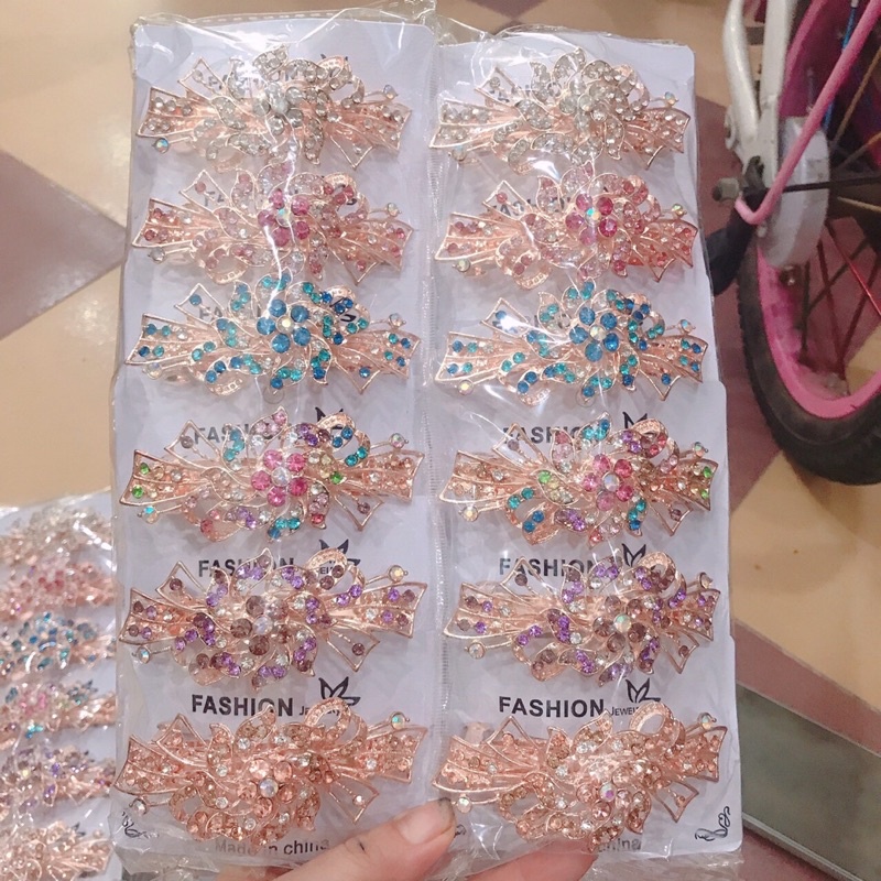 Sỉ 12 kẹp đuôi xoàn gọng 8phân