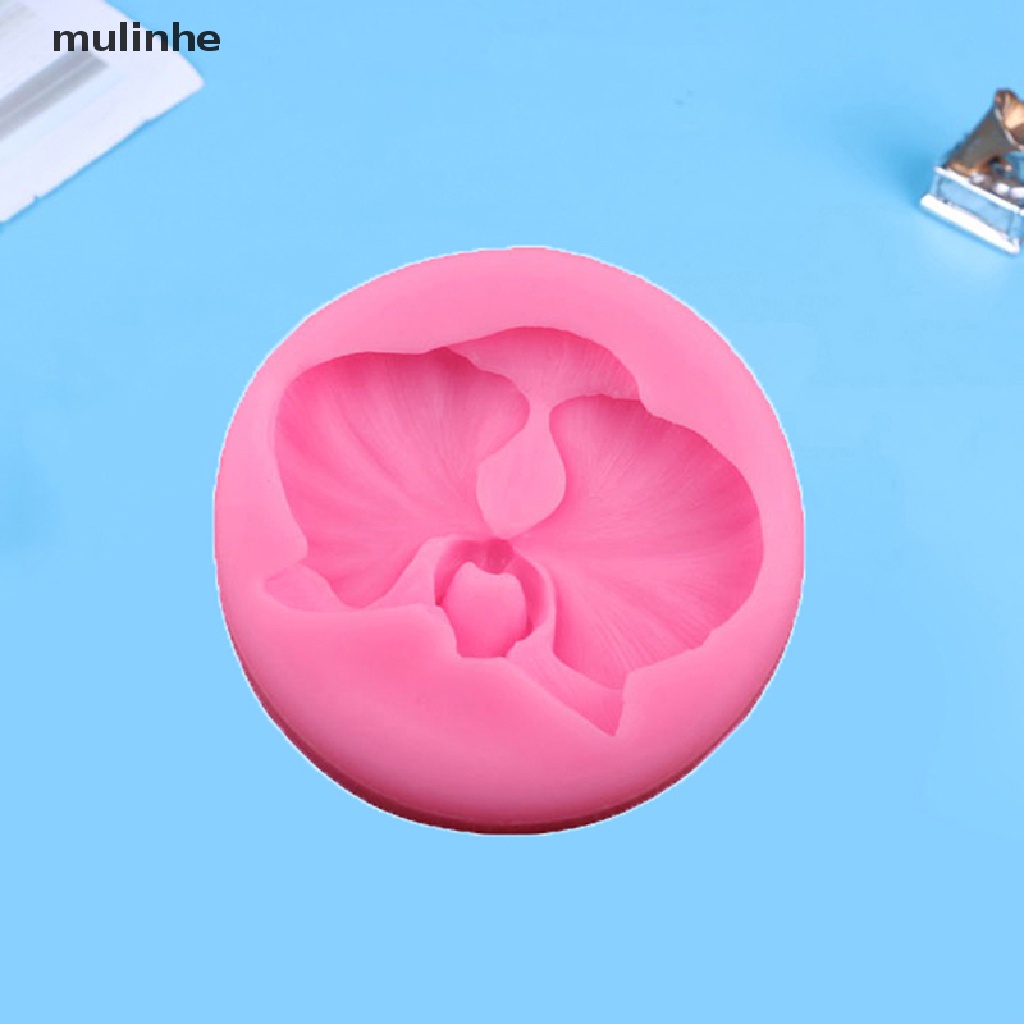 Khuôn Silicon Làm Bánh Kẹo Hình Hoa Lan DIY