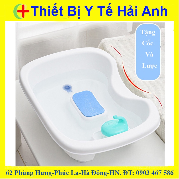 Chậu Gội Đầu Tại Nhà, Tại Giường Màu Trắng Chất Liệu Nhựa Siêu Đẹp