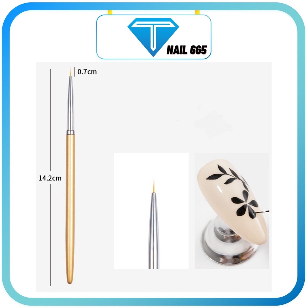 Cọ vẽ móng , Bộ cọ nail , 3 cây chuyên dụng