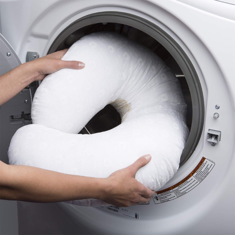 Gối Chữ U Hỗ Trợ Bé Uống Sữa Bằng Cotton Thoải Mái