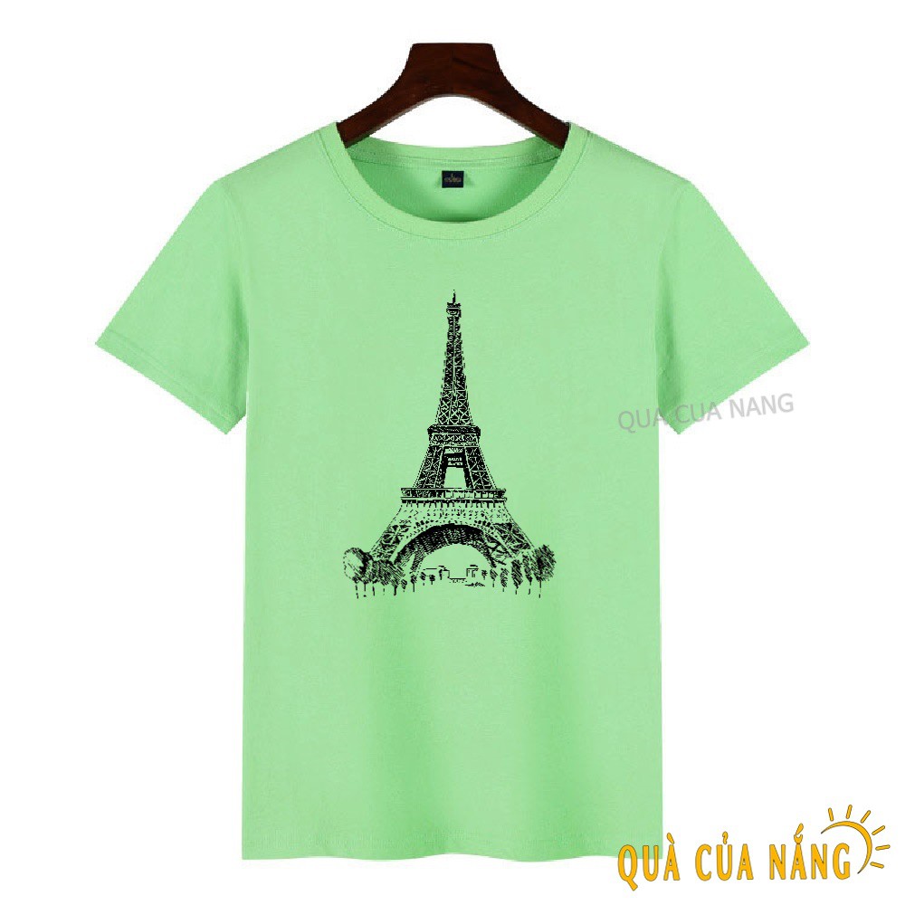 Áo Thun Nữ In Hình Tháp Eiffel Năng Động AT-327 ( 12 Màu ) | BigBuy360 - bigbuy360.vn