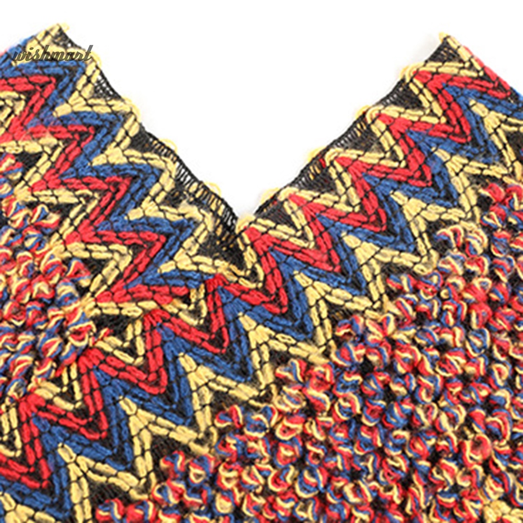 Áo choàng dáng rộng họa tiết kẻ sọc phong cách Bohemian thời trang cho nữ
 | BigBuy360 - bigbuy360.vn