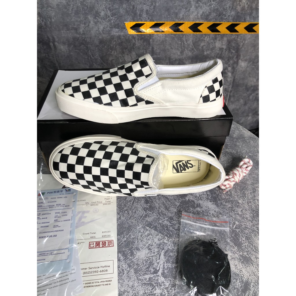 free ship [Full box]  ảnh thật  hàng 1:1 hàng quảng châu vans karo, giày van caro lười  nam nữ ,