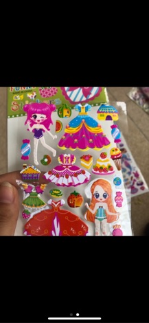 Sticker dán nổi hình cô gái