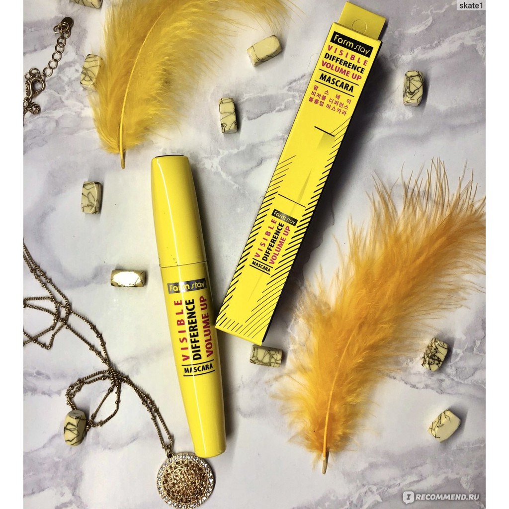 Mascara vàng làm dày, dài và đen mi Farmstay Visible Difference Volume Up 12g | WebRaoVat - webraovat.net.vn