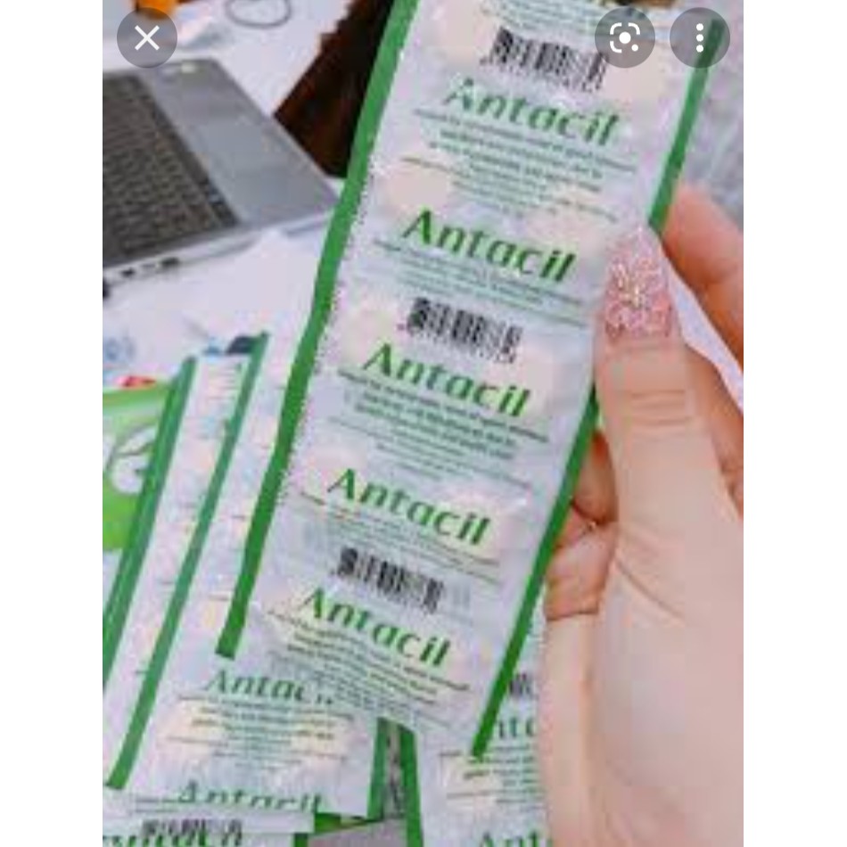 Viên nhai chống ợ chua đầy hơi, giúp tiêu hóa tốt Antacil Thái Lan