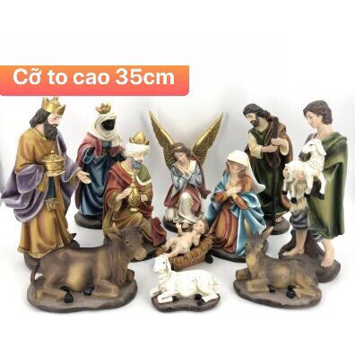 Bộ tượng Noel Giáng Sinh  11 tượng - Trang trí Giáng Sinh