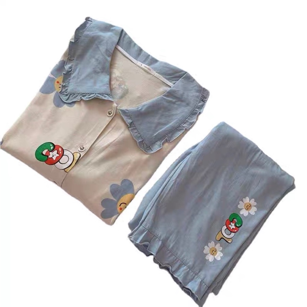 Bộ bầu - bộ sau sinh - chất liệu cotton - kiểu mới thời trang ( lá sen bông COOL dài )