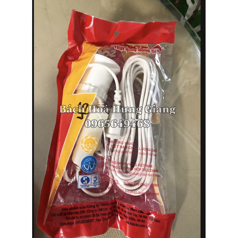 Đui Đèn Liền Dây Kèm Công Tắc 2,5M 5M