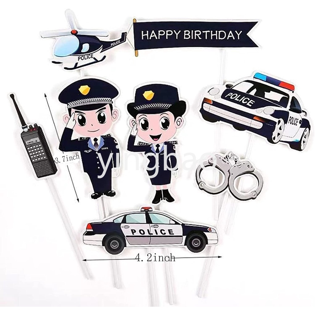 Set 7 Que Gắn Chữ Happy Birthday Cắm Trang Trí Bánh Sinh Nhật