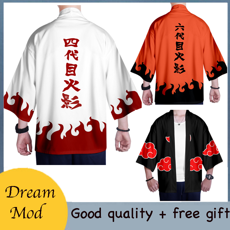 Áo Khoác Kimono Họa Tiết Hoạt Hình Naruto Thời Trang