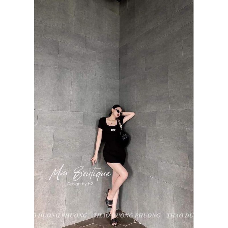 Váy ôm Body thêu chữ OFF. | BigBuy360 - bigbuy360.vn